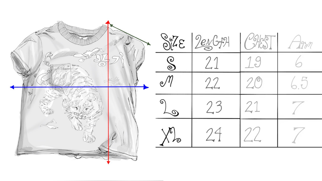 Cream Traditional Korean Tiger Baby Tee