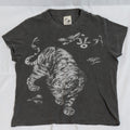 Dark wash  Traditional Korean Tiger Baby Tee